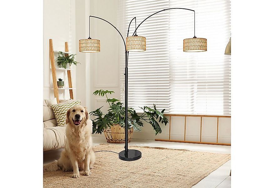 Sunicol LED Stehlampe Doppelter Lampenschirm Stehlampe mit Fernbedienung un günstig online kaufen