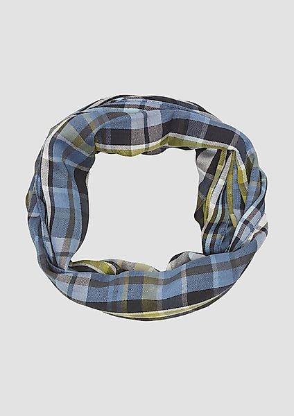 s.Oliver Halstuch Karierter Loop-Schal aus Modalmix, günstig online kaufen