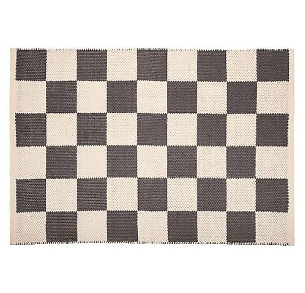 PAD Badematte PAD Fußmatte Check Karomuster Grau Beige (60x90cm) günstig online kaufen