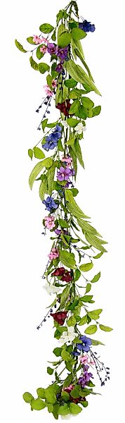 Kunstblume Blütenranke, I.GE.A., Höhe 150 cm, Blumenranke Stiefmütterchenra günstig online kaufen
