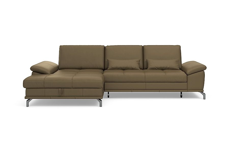 Places of Style Ecksofa Costello, mit Sitztiefenverstellung und Armlehnfunk günstig online kaufen