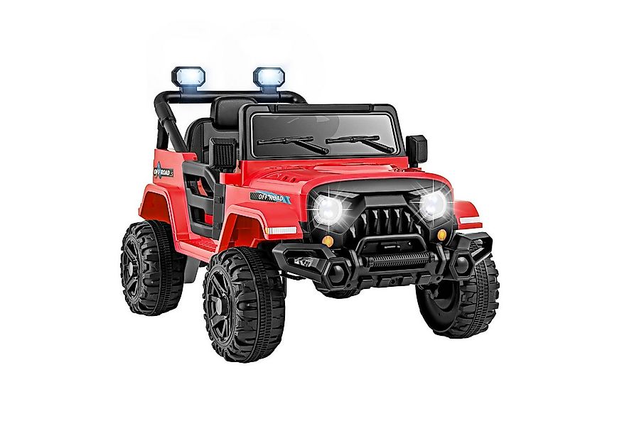 COSTWAY Elektro-Kinderauto, Belastbarkeit 30 kg, Elektrofahrzeug mit LED-Le günstig online kaufen