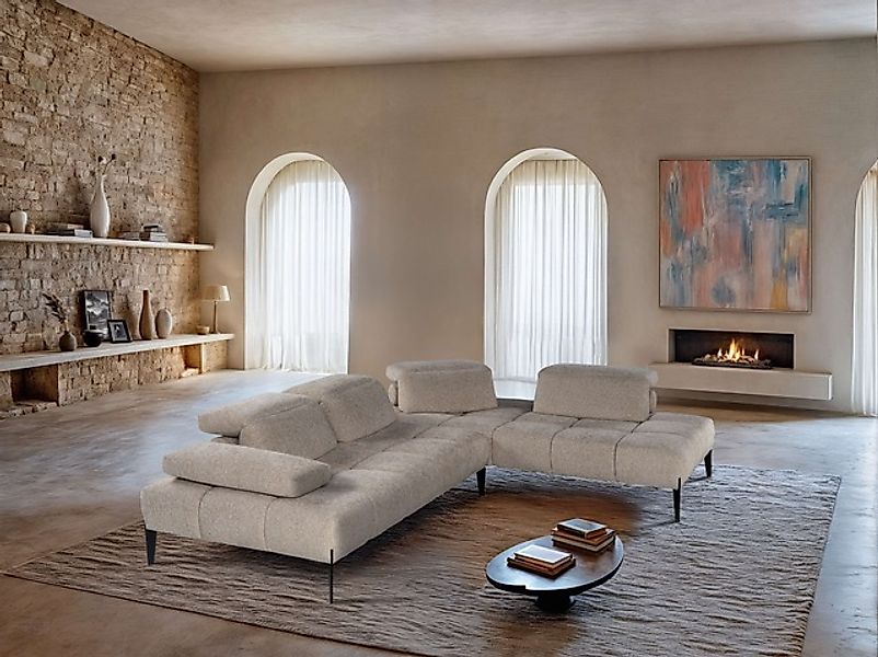 CALIA ITALIA Ecksofa »Skyline, Made in Italy, Design-Sofa, L-Form, mit Sitz günstig online kaufen