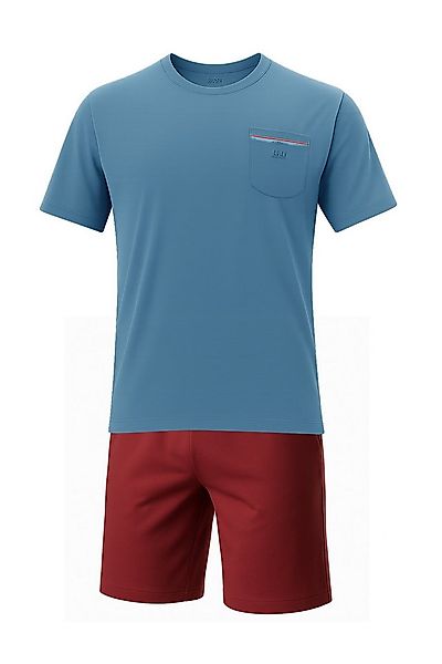 AM Legend Pyjama AM Legend Pyjama Shorty Schlafanzug Kurzarm T-Shirt + Hose günstig online kaufen