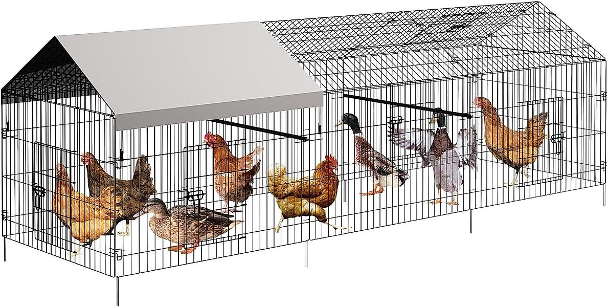 GarveeMore Freigehege Kleintiergehege Hühnerstall Freilaufgehege Außengeheg günstig online kaufen