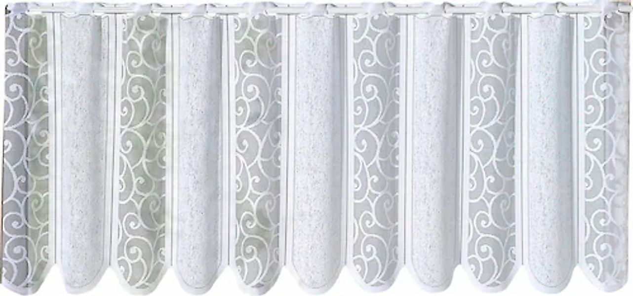 Weckbrodt Scheibengardine »Prag«, (1 St.), Bistro, Jacquard, strukturiert, günstig online kaufen