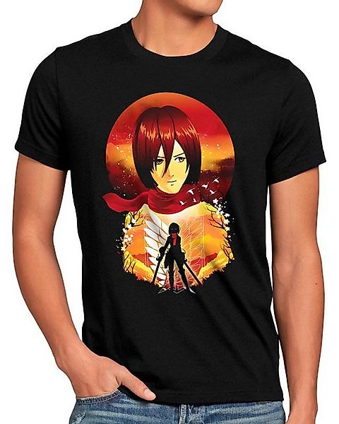 style3 T-Shirt Mikasa Abyss attack anime japan manga on titan aot günstig online kaufen