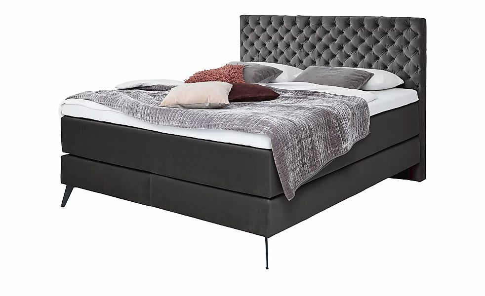 Boxspringbett  Cumberland  ¦ grau ¦ Maße (cm): B: 202 H: 130 T: 211.0 Bette günstig online kaufen