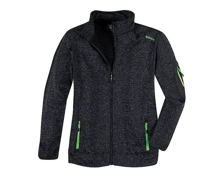 Brigg Fleecejacke XXL Brigg Strickoptik Fleecejacke anthrazit melange günstig online kaufen