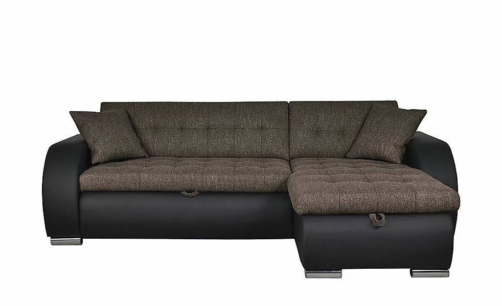 Ecksofa  Aries ¦ schwarz ¦ Maße (cm): B: 242 H: 80 T: 161.0 Polstermöbel > günstig online kaufen