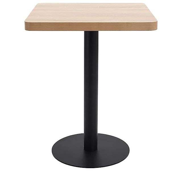 vidaXL Esstisch, Bistrotisch Hellbraun 60x60 cm MDF günstig online kaufen