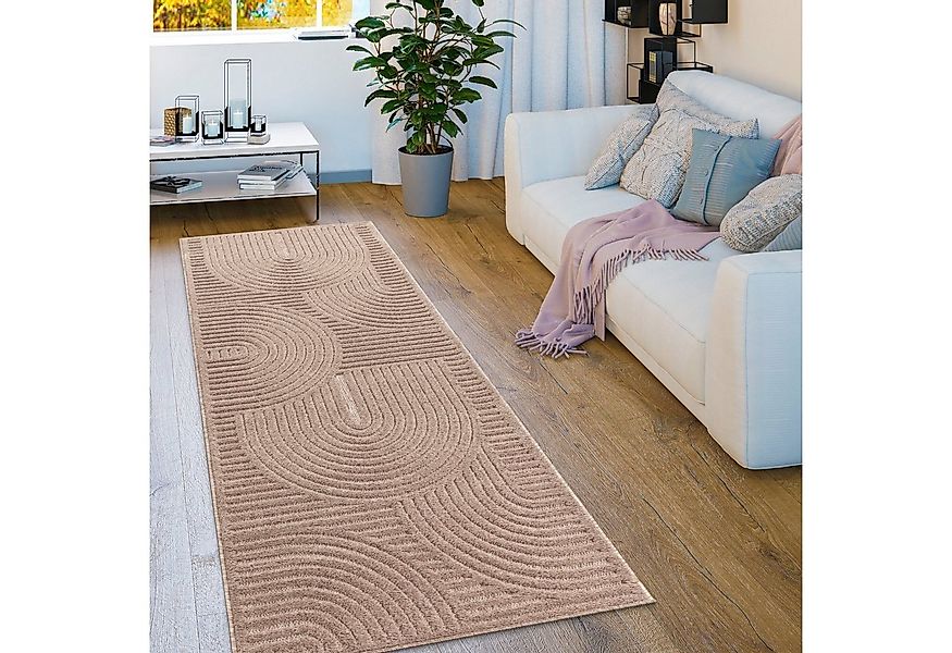 Paco Home Teppich Livorno 674, rechteckig, Höhe: 14 mm, Uni Farben, moderne günstig online kaufen