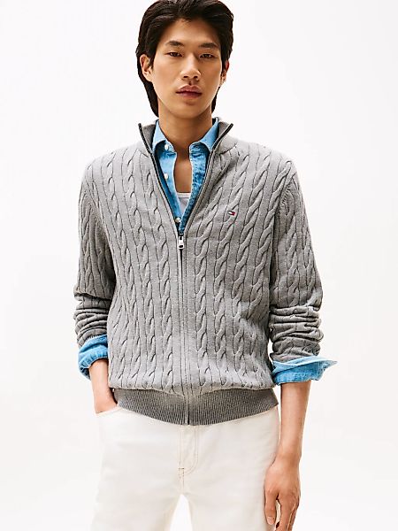 Tommy Hilfiger Strickjacke CLASSIC COTTON CABLE günstig online kaufen