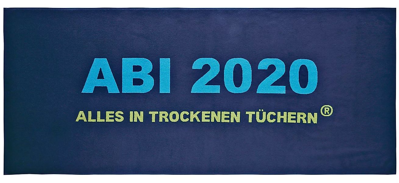 Egeria Handtuch ABI 2020 Alles in trockenen Tüchern Dunkelblau günstig online kaufen