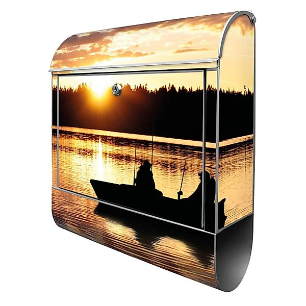 Banjado Design Briefkasten Silber Pulverbeschichtet 39x47x14cm 2 Schlüssel günstig online kaufen