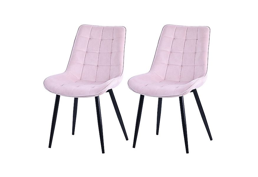 HOMAVO Esszimmerstuhl YZ2 STUHL-SET 2 Stück in Samt oder Webstoff (2Set) günstig online kaufen