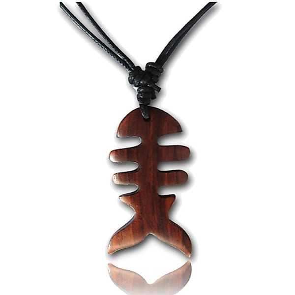 viva-adorno Kette mit Anhänger Halskette Holzanhänger günstig online kaufen