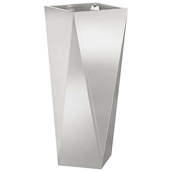 vidaXL Pflanzkübel Silber 30 x 30 x 75 cm Edelstahl 883774 günstig online kaufen
