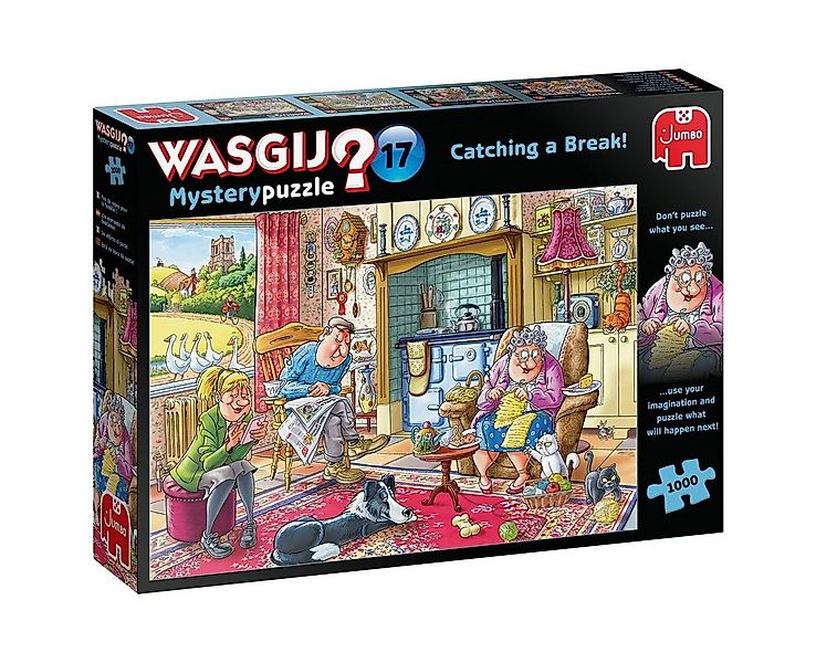 Jumbo Spiele Puzzle Wasgij Mystery 17 Friede, Freude, Eierkuchen 1000 Teile günstig online kaufen