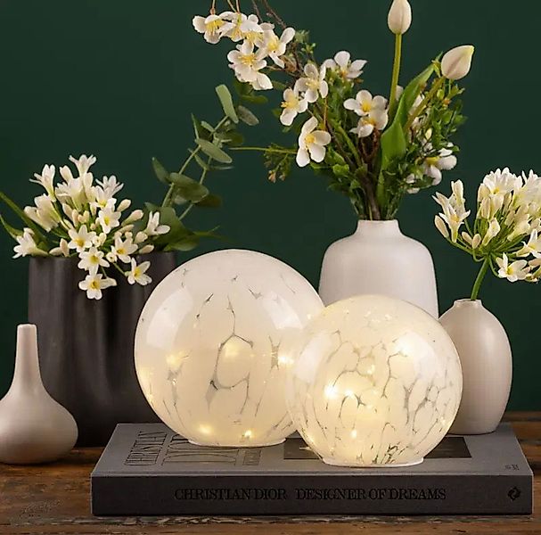Seyila Home Dekokugel Dekorative Kugel aus Glas, mit Lichtdekor günstig online kaufen