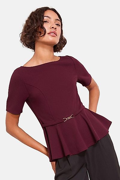 Friends Like These Kurzarmbluse Friends Like These Schößchen-Top mit Trense günstig online kaufen