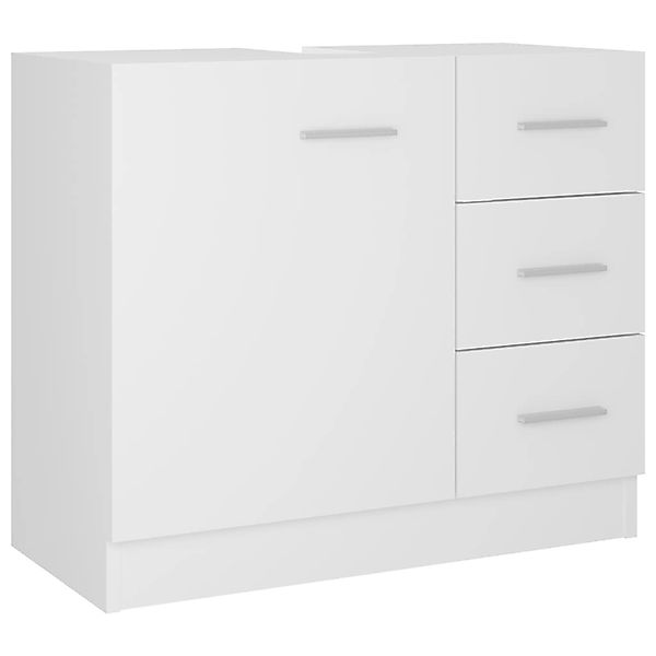 Waschbeckenunterschrank Weiß 63x30x54 Cm Spanplatte günstig online kaufen