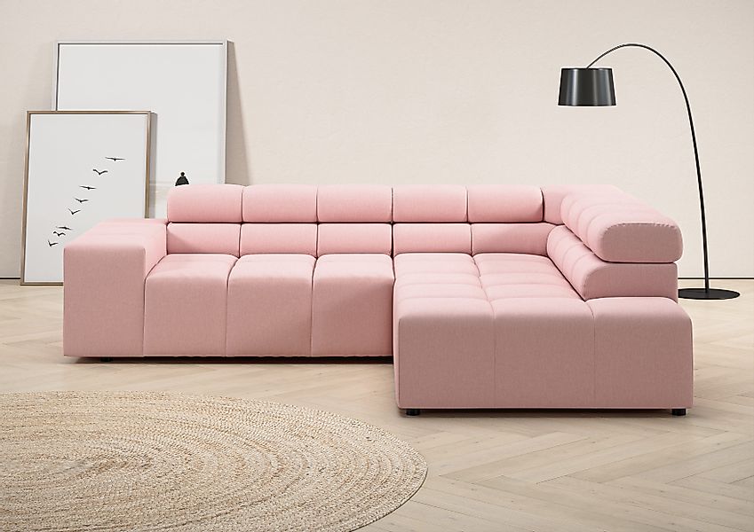INOSIGN Ecksofa Ancona, incl. Kopfteilverstellung + günstig online kaufen