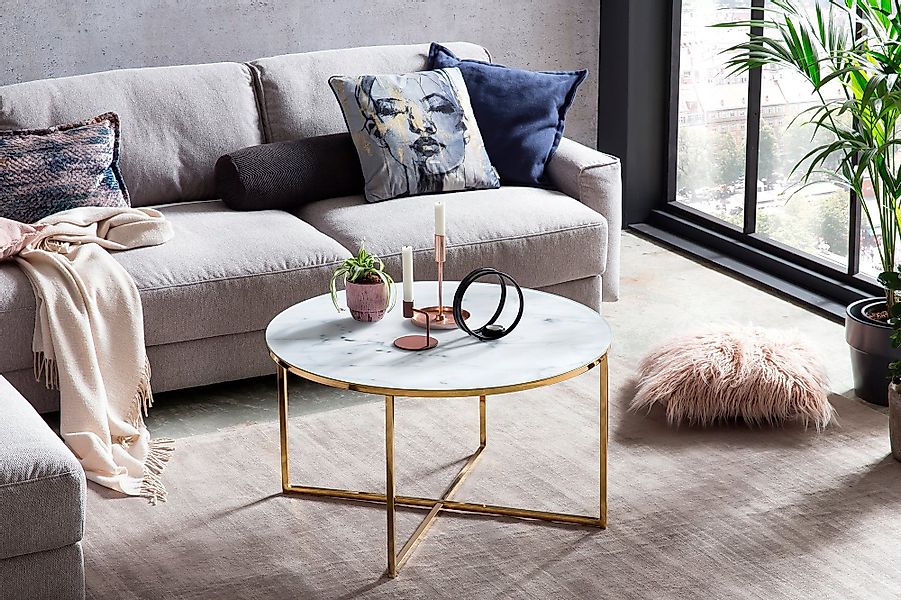 SalesFever Couchtisch, Tischplatte in Marmoroptik günstig online kaufen