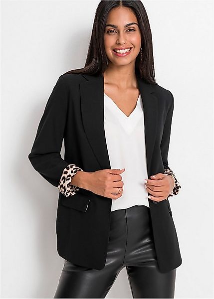 bonprix Longblazer festlicher Stil, bequeme Passform, mit Reverskragen, bed günstig online kaufen