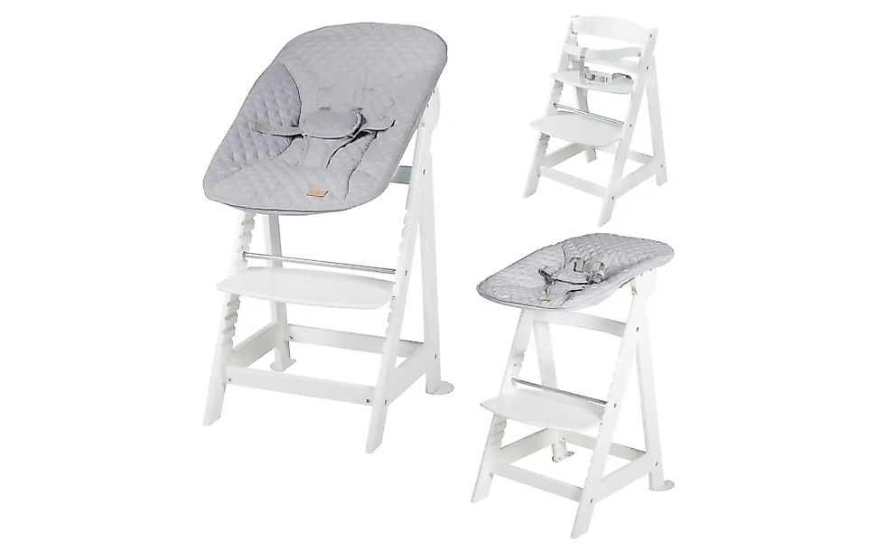 Roba Treppenhochstuhl 2in1  Born Up ¦ weiß ¦ Maße (cm): B: 46 H: 94 Baby > günstig online kaufen