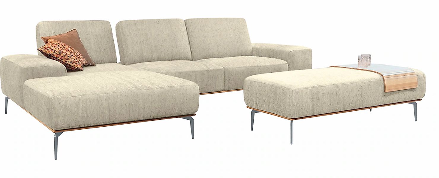 W.SCHILLIG Ecksofa "run, Designsofa mit tollem Sitzkomfort, bequem, L-Form" günstig online kaufen