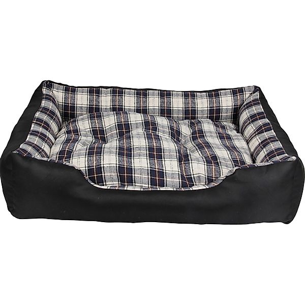 Heim Hunde-und Katzenbett mit herausnehmbarem Kissen 90 cm x 70 cm x 20 cm günstig online kaufen