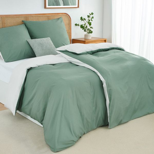 Topfinel Bettwäsche 135x200cm, Seersucker Bettwäsche-Sets, bügelfrei, günstig online kaufen