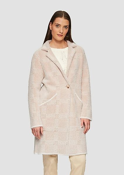 s.Oliver Cardigan Strickjacke Kuscheliger Strickmantel in Jacquard-Optik günstig online kaufen