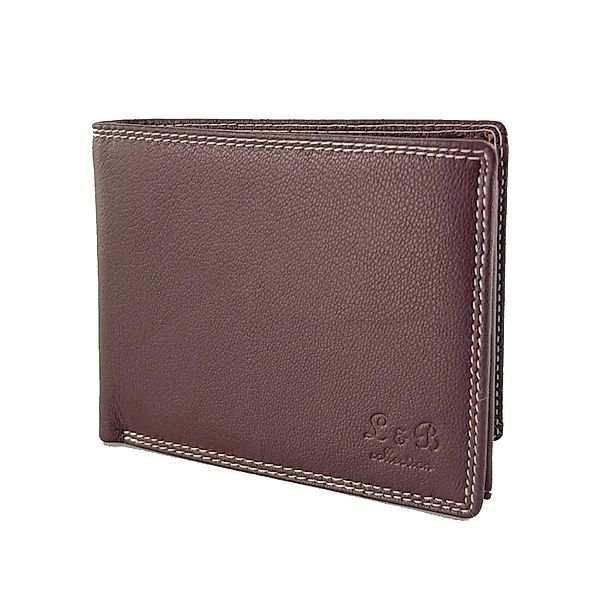 L&B Geldbörse Rindsleder Portemonnaie, integrierter RFID-Schutz >2339< Geld günstig online kaufen