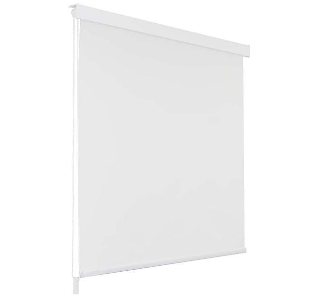 vidaXL Duschvorhang Duschrollo 100x240 cm Weiß Breite 100 cm günstig online kaufen