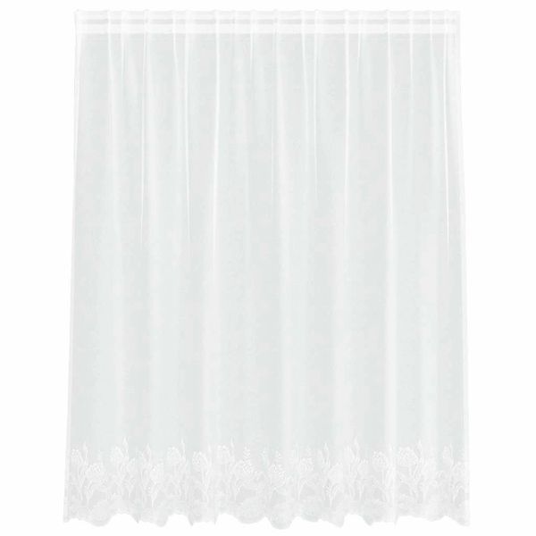 vidaXL Spitzenvorhang mit Vorhängen Weiß 200x160cm Polyester 4107765 günstig online kaufen