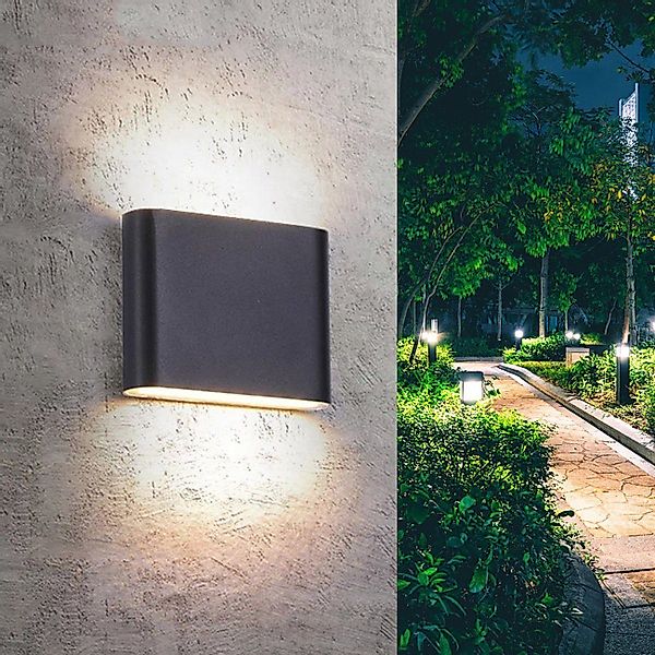 oyajia LED Wandleuchte 6W/12W LED Außen günstig online kaufen