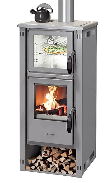 ECOfoxx Kaminofen Pella SG Metall grau günstig online kaufen