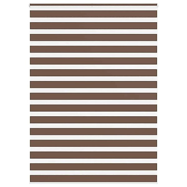 vidaXL Doppelrollo Braun 165x200 cm Stoffbreite 160,9 cm Polyester 4014378 günstig online kaufen