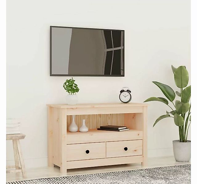 furnicato TV-Schrank 79x35x52 cm Massivholz Kiefer günstig online kaufen