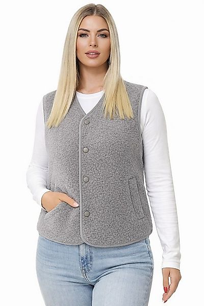 Worldclassca Fellimitatweste Worldclassca Teddy Weste Warm Kuschelig Kurz H günstig online kaufen