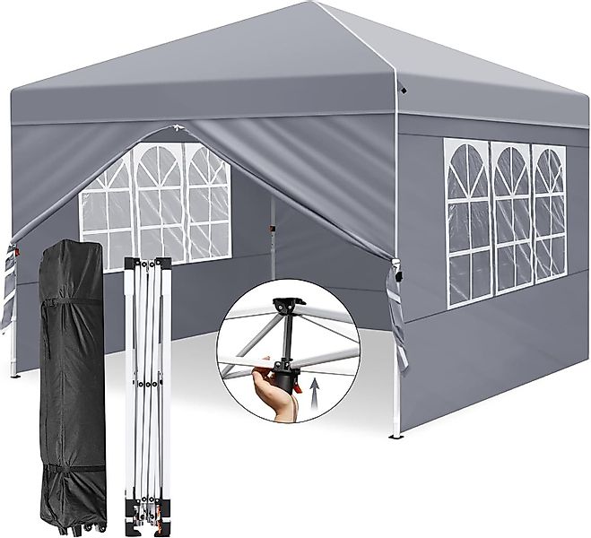 Daskoo Faltpavillon Pavillon 3x3m Wasserdicht Faltpavillon günstig online kaufen