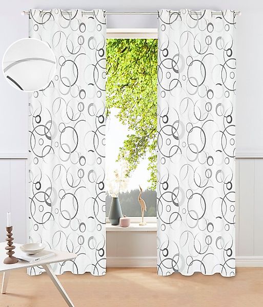 Bruno Banani Gardine Maze, Ösen (1 günstig online kaufen