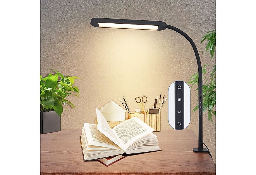 ZMH LED Tischleuchte Dimmbar - Klemmlampe mit Stecker 11W Arbeitsplatzleuch günstig online kaufen