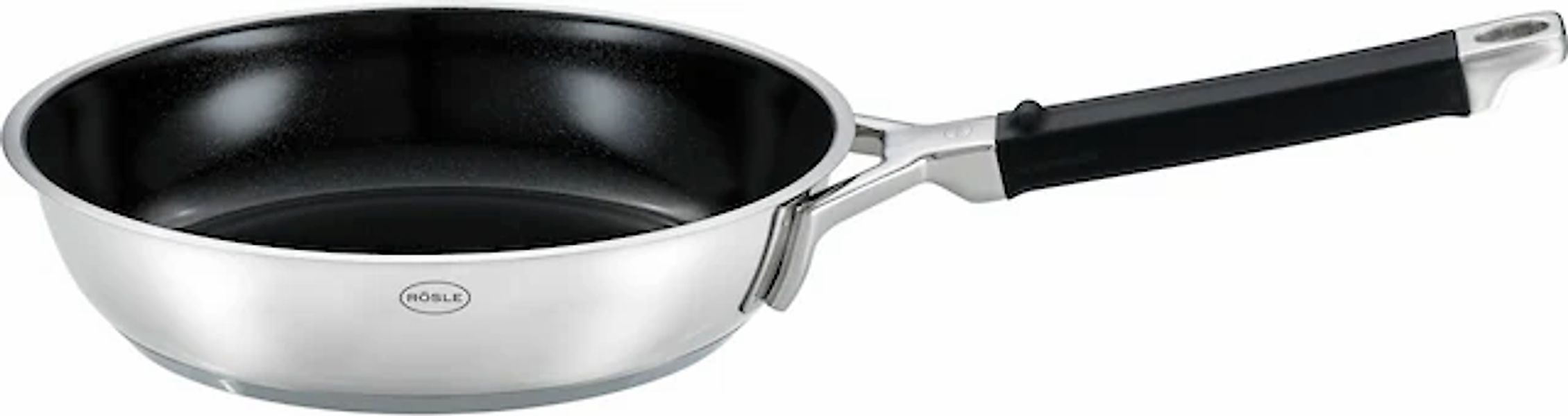 RÖSLE Bratpfanne »SILENCE PRO CeraPlus« Edelstahl 18/10 1 Stk. tlg. natürli günstig online kaufen