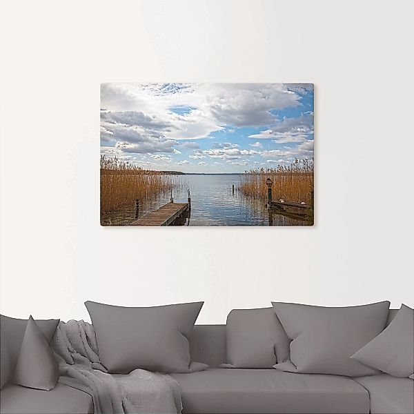 Artland Leinwandbild "Idylle am Ratzeburger See", Seebilder, (1 St.), auf K günstig online kaufen