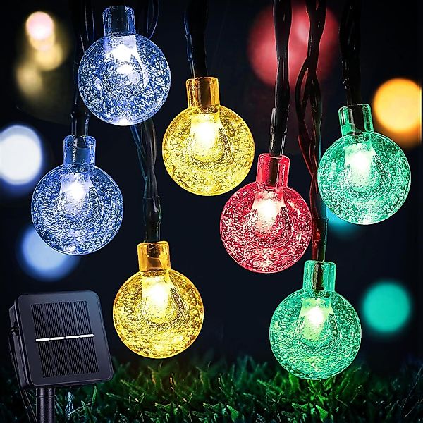 Tukrool LED-Lichterkette Solar-Lichterkette für den Außenbereich, günstig online kaufen