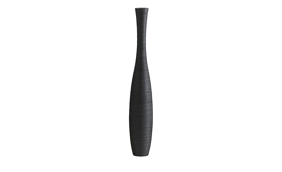 HOME STORY Vase   ¦ schwarz ¦ Polyresin (Kunstharz) ¦ Maße (cm): H: 105  Ø: günstig online kaufen