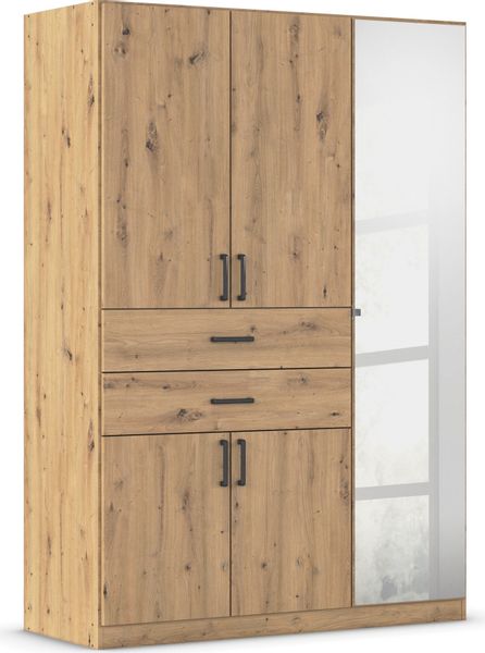 rauch Drehtürenschrank "Maika" mit Spiegel, 2 Schubladen, in verschiedenen günstig online kaufen